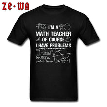 Load image into Gallery viewer, Math Number Theory T Shirt Function Formula Men Fashion Tshirts Geometric Area Solution Math Teacher Problems Science T Shirts