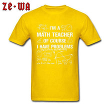 Load image into Gallery viewer, Math Number Theory T Shirt Function Formula Men Fashion Tshirts Geometric Area Solution Math Teacher Problems Science T Shirts