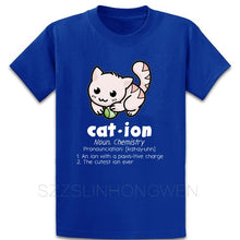 Load image into Gallery viewer, Funny Chemistry Cat Pun Science T Shirt Casual Summer Style Family Standard Design O Neck Gift Tee Shirt Shirt