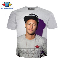 Load image into Gallery viewer, Anime 3d print t shirt Neymar Men Women fashion football t-shirt streetwear rock kid Harajuku tees Funny shirts homme tshirt A82