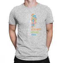 Load image into Gallery viewer, 100% Cotton Tee Shirt Intelligence Men T Shirt Intelligence Is The Ability To Adapt To Change Vintage Science Slogan T-Shirt