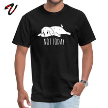 Load image into Gallery viewer, Cute Men T Shirts Bichon Frise Not Today Pet Dog Tees Print Anime Tshirt Cartoon 100% Cotton Animal Lover T-shirts Plus Size Top