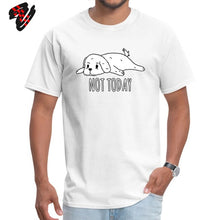 Load image into Gallery viewer, Cute Men T Shirts Bichon Frise Not Today Pet Dog Tees Print Anime Tshirt Cartoon 100% Cotton Animal Lover T-shirts Plus Size Top