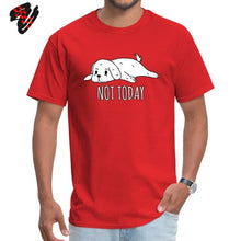 Load image into Gallery viewer, Cute Men T Shirts Bichon Frise Not Today Pet Dog Tees Print Anime Tshirt Cartoon 100% Cotton Animal Lover T-shirts Plus Size Top