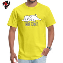 Load image into Gallery viewer, Cute Men T Shirts Bichon Frise Not Today Pet Dog Tees Print Anime Tshirt Cartoon 100% Cotton Animal Lover T-shirts Plus Size Top