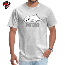 Load image into Gallery viewer, Cute Men T Shirts Bichon Frise Not Today Pet Dog Tees Print Anime Tshirt Cartoon 100% Cotton Animal Lover T-shirts Plus Size Top