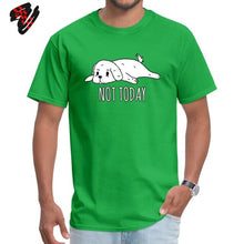 Load image into Gallery viewer, Cute Men T Shirts Bichon Frise Not Today Pet Dog Tees Print Anime Tshirt Cartoon 100% Cotton Animal Lover T-shirts Plus Size Top