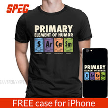 Load image into Gallery viewer, Periodic Table Of Humor Man's Funny T Shirt S Ar Ca Sm Science Sarcasm Primary Elements Chemistry T-Shirt Cotton Tees Plus Size