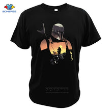Load image into Gallery viewer, Mandalorian T Shirt Star Wars Boba Fett Space Opera TV Series T-Shirts Science Fiction Movies Tshirt Plus Size Casual Tees F34