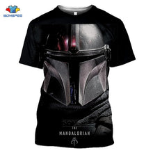 Load image into Gallery viewer, Mandalorian T Shirt Star Wars Boba Fett Space Opera TV Series T-Shirts Science Fiction Movies Tshirt Plus Size Casual Tees F34