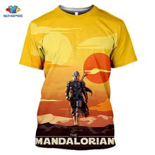 Load image into Gallery viewer, Mandalorian T Shirt Star Wars Boba Fett Space Opera TV Series T-Shirts Science Fiction Movies Tshirt Plus Size Casual Tees F34