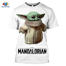 Load image into Gallery viewer, Mandalorian T Shirt Star Wars Boba Fett Space Opera TV Series T-Shirts Science Fiction Movies Tshirt Plus Size Casual Tees F34