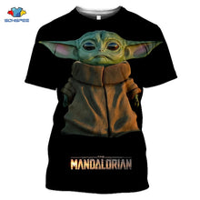 Load image into Gallery viewer, Mandalorian T Shirt Star Wars Boba Fett Space Opera TV Series T-Shirts Science Fiction Movies Tshirt Plus Size Casual Tees F34