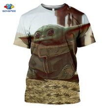 Load image into Gallery viewer, Mandalorian T Shirt Star Wars Boba Fett Space Opera TV Series T-Shirts Science Fiction Movies Tshirt Plus Size Casual Tees F34