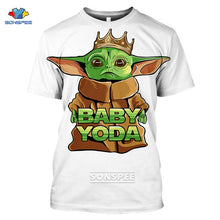 Load image into Gallery viewer, Mandalorian T Shirt Star Wars Boba Fett Space Opera TV Series T-Shirts Science Fiction Movies Tshirt Plus Size Casual Tees F34