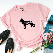 Load image into Gallery viewer, German Shepherd Shirt Gift For Dog Lovers T Shirt Pet Lover Gift Dog Mom Shirt Animal Lover Dog Owner Mama tops Ladies tees