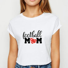 Load image into Gallery viewer, Young Ladies Football Mom tshirt Cute Graphic Hipster Spring Summer T Shirt Harajuku Popular Clothing Oversize O-Collar T-shirt