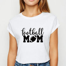 Load image into Gallery viewer, Young Ladies Football Mom tshirt Cute Graphic Hipster Spring Summer T Shirt Harajuku Popular Clothing Oversize O-Collar T-shirt