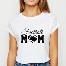 Load image into Gallery viewer, Young Ladies Football Mom tshirt Cute Graphic Hipster Spring Summer T Shirt Harajuku Popular Clothing Oversize O-Collar T-shirt
