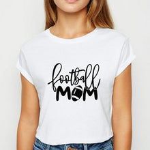 Load image into Gallery viewer, Young Ladies Football Mom tshirt Cute Graphic Hipster Spring Summer T Shirt Harajuku Popular Clothing Oversize O-Collar T-shirt
