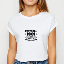 Load image into Gallery viewer, Young Ladies Football Mom tshirt Cute Graphic Hipster Spring Summer T Shirt Harajuku Popular Clothing Oversize O-Collar T-shirt