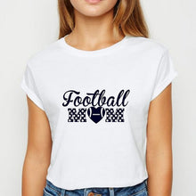 Load image into Gallery viewer, Young Ladies Football Mom tshirt Cute Graphic Hipster Spring Summer T Shirt Harajuku Popular Clothing Oversize O-Collar T-shirt