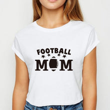 Load image into Gallery viewer, Young Ladies Football Mom tshirt Cute Graphic Hipster Spring Summer T Shirt Harajuku Popular Clothing Oversize O-Collar T-shirt