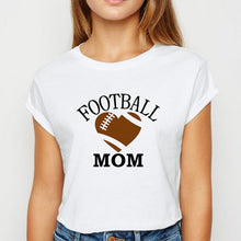Load image into Gallery viewer, Young Ladies Football Mom tshirt Cute Graphic Hipster Spring Summer T Shirt Harajuku Popular Clothing Oversize O-Collar T-shirt