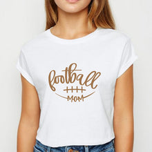 Load image into Gallery viewer, Young Ladies Football Mom tshirt Cute Graphic Hipster Spring Summer T Shirt Harajuku Popular Clothing Oversize O-Collar T-shirt