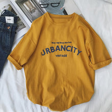 Load image into Gallery viewer, korean kawaii Stripped T Shirt New Fashion Clothes for Women Summer tees Tops embroidery 90's girls Tshirt Harajuku Streetwear
