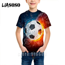 Load image into Gallery viewer, T-shirt 3D print Men women soccer Anime t shirt football tees top Harajuku KIDS shirts baby children tshirt fashion Short Sleeve