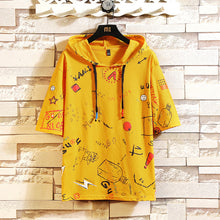 Load image into Gallery viewer, Summer 2020 Short White Black RED GREEN Hoodie Sweatshirt Mens Hip Hop Punk Pullover Streetwear Casual Fashion Clothes