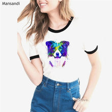 Load image into Gallery viewer, watercolor Jack russell terrier animal printed t shirt women clothes 2019 harajuku shirt Dog Lovers funny tshirt femme t-shirt