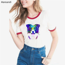 Load image into Gallery viewer, watercolor Jack russell terrier animal printed t shirt women clothes 2019 harajuku shirt Dog Lovers funny tshirt femme t-shirt
