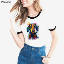Load image into Gallery viewer, watercolor Jack russell terrier animal printed t shirt women clothes 2019 harajuku shirt Dog Lovers funny tshirt femme t-shirt