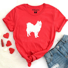 Load image into Gallery viewer, HarajukuFunny cute Samoyed print Harajuku cotton t shirt for women dog lover Graphic Tees summer tops hipster plus size