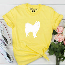 Load image into Gallery viewer, HarajukuFunny cute Samoyed print Harajuku cotton t shirt for women dog lover Graphic Tees summer tops hipster plus size