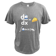 Load image into Gallery viewer, Milk Differential Is Cheese T shirt Cow Geek Science Math Camiseta Inverse Calculation Of Milk Is Cow Tshirt EU Size