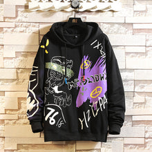 Load image into Gallery viewer, Japan Style Casual O-Neck 2020 Spring Autumn Print Hoodie Sweatshirt Men'S Thick Fleece Style Hip Hop High Streetwear Clothes