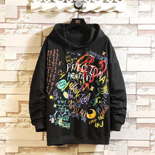 Load image into Gallery viewer, Japan Style Casual O-Neck 2020 Spring Autumn Print Hoodie Sweatshirt Men'S Thick Fleece Style Hip Hop High Streetwear Clothes