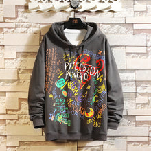Load image into Gallery viewer, Japan Style Casual O-Neck 2020 Spring Autumn Print Hoodie Sweatshirt Men'S Thick Fleece Style Hip Hop High Streetwear Clothes