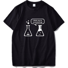 Load image into Gallery viewer, Chemistry T Shirt I Made A Joke Science Tshirt Black 100% Cotton Summer Tops Tee High Quality EU Size