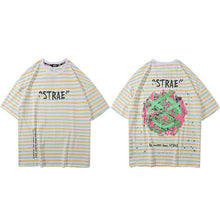 Load image into Gallery viewer, Harajuku T Shirt Retro Stripe Graffiti Streetwear Men 2020 Hip Hop Tshirt Short Sleeve Cotton T-Shirt Fashion Tops Tees Hipster