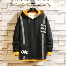 Load image into Gallery viewer, Japan Style Casual O-Neck 2020 Spring Autumn Print Hoodie Sweatshirt Men'S Thick Fleece Hip Hop High Streetwear Clothes