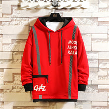 Load image into Gallery viewer, Japan Style Casual O-Neck 2020 Spring Autumn Print Hoodie Sweatshirt Men'S Thick Fleece Hip Hop High Streetwear Clothes