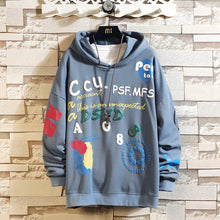 Load image into Gallery viewer, Japan Style Casual O-Neck 2020 Spring Autumn Print Hoodie Sweatshirt Men'S Thick Fleece Hip Hop High Streetwear Clothes