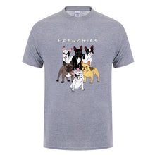 Load image into Gallery viewer, High Quality French Bulldog Frenchies Printed T Shirt For Men Male Dogs Animal Lovers Short Sleeve O Neck Cotton Funny T-Shirt