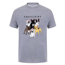 Load image into Gallery viewer, High Quality French Bulldog Frenchies Printed T Shirt For Men Male Dogs Animal Lovers Short Sleeve O Neck Cotton Funny T-Shirt