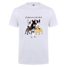 Load image into Gallery viewer, High Quality French Bulldog Frenchies Printed T Shirt For Men Male Dogs Animal Lovers Short Sleeve O Neck Cotton Funny T-Shirt