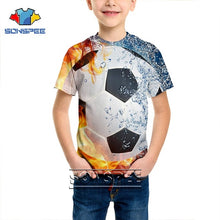 Load image into Gallery viewer, T-shirt 3D print Men women soccer Anime t shirt football tees top Harajuku KIDS shirts baby children tshirt fashion Short Sleeve